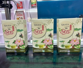 In lên hộp trà sen